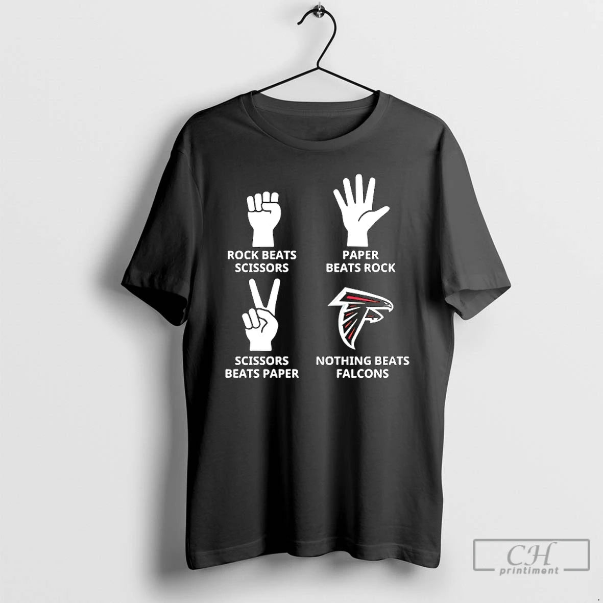 Classic Atlanta Falcons Nothing Beats Rock Beats Scissors Paper Beats Rock Scissors Beats Paper