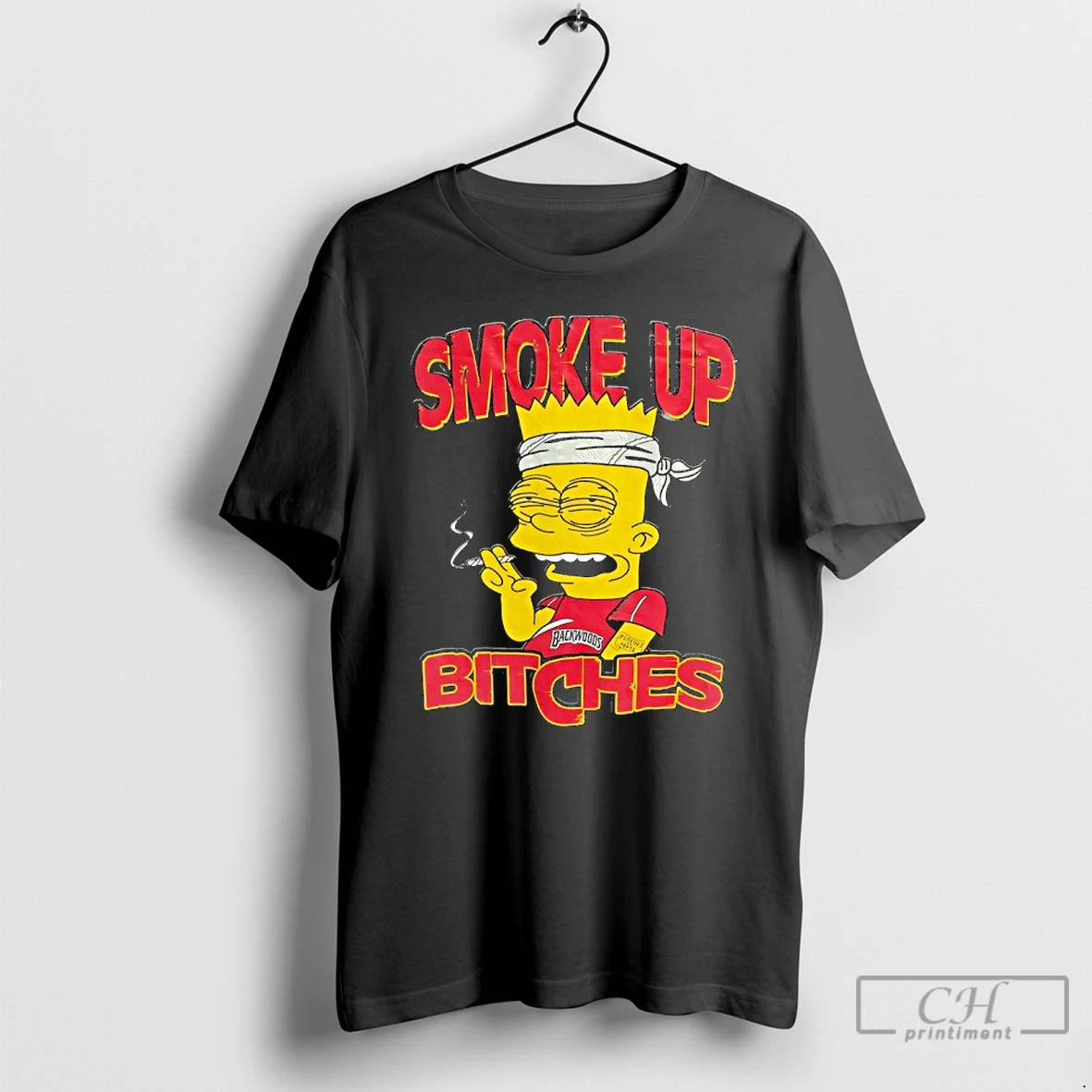 Classic Bart Simpson Bloodshot Smoke Up Bitches
