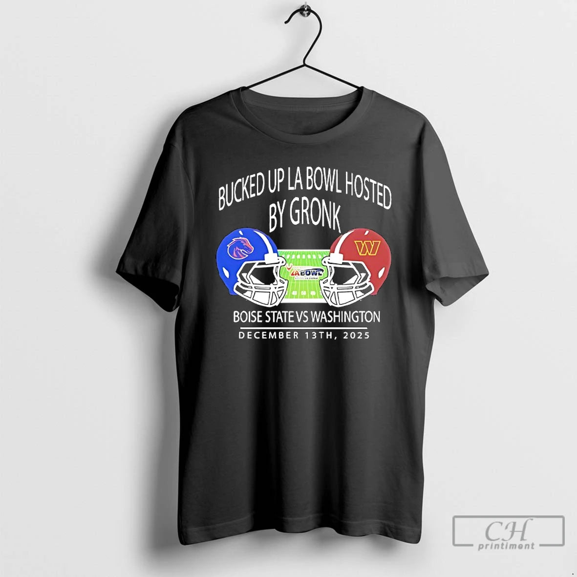 Classic Boise State Football Vs Washington Football 2025 Bucked Up La Bowl Hosted T Shirts