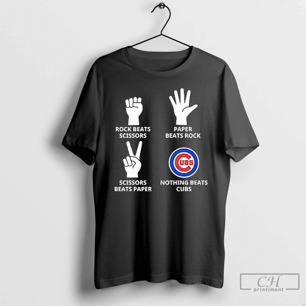 Classic Chicago Cubs Nothing Beats Rock Beats Scissors Paper Beats Rock Scissors Beats Paper