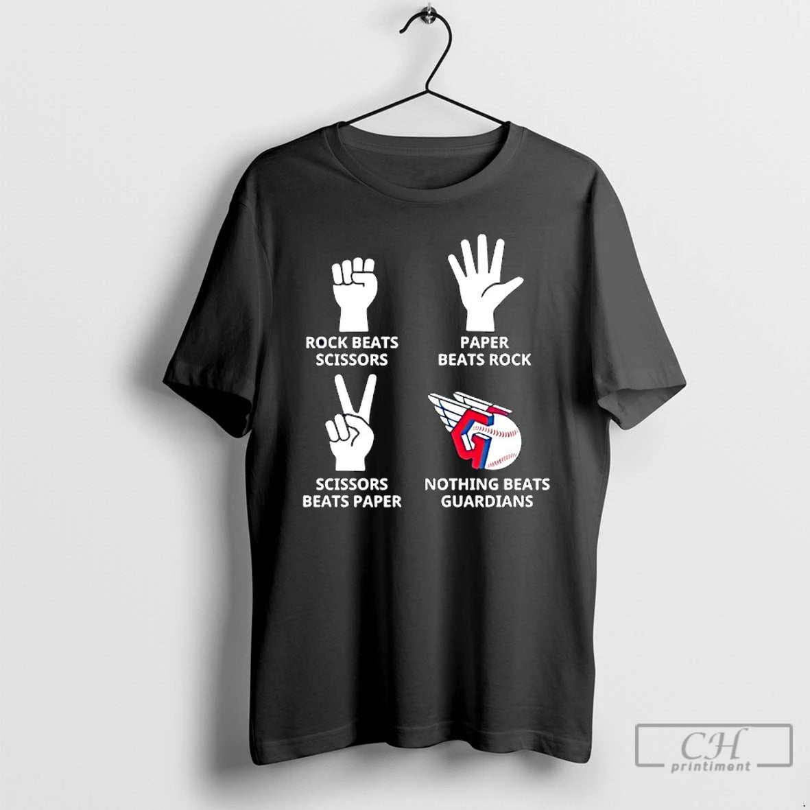 Classic Cleveland Guardians Nothing Beats Rock Beats Scissors Paper Beats Rock Scissors Beats Paper