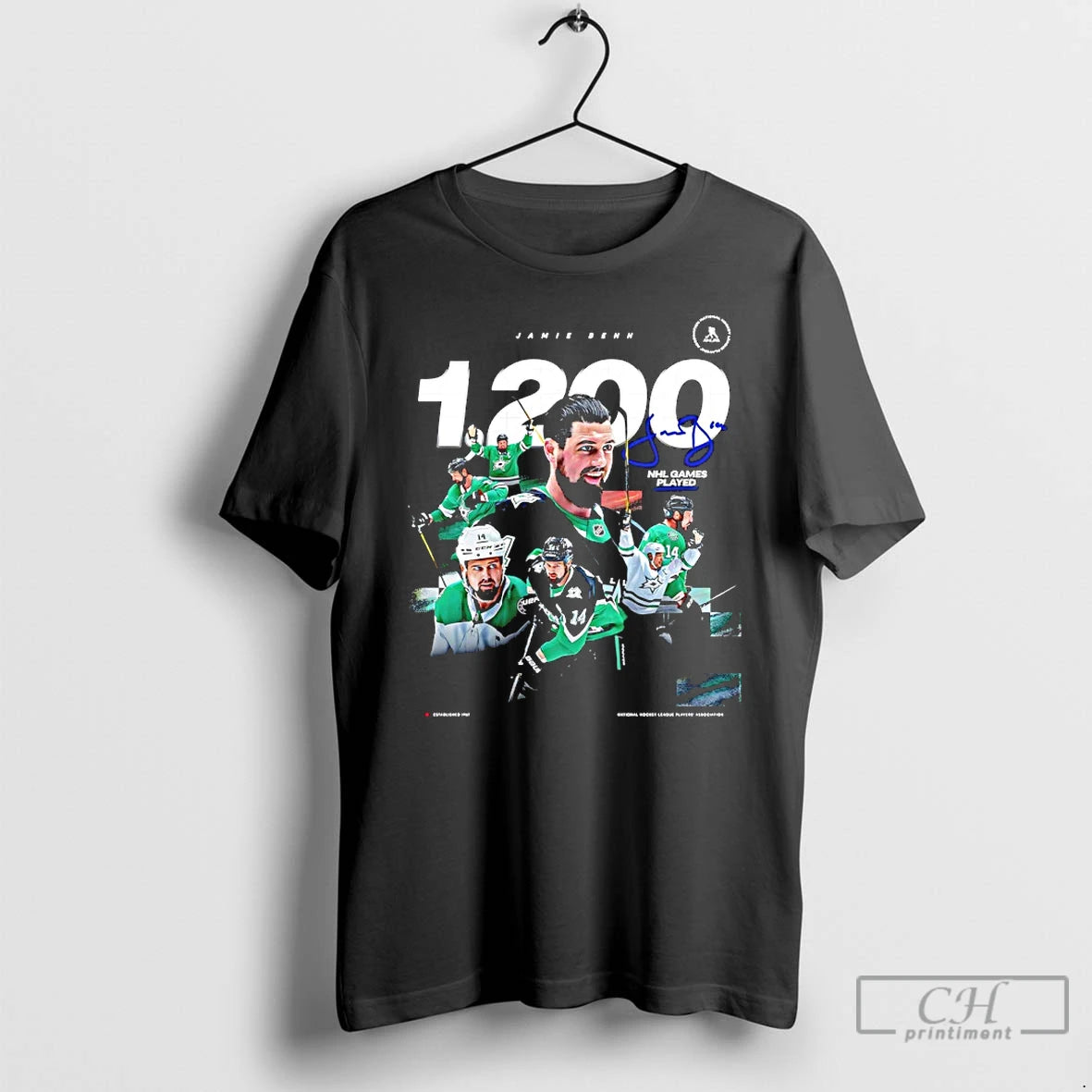 Classic Dallas Stars Jamie Benn Nhl Point 1200 Signature