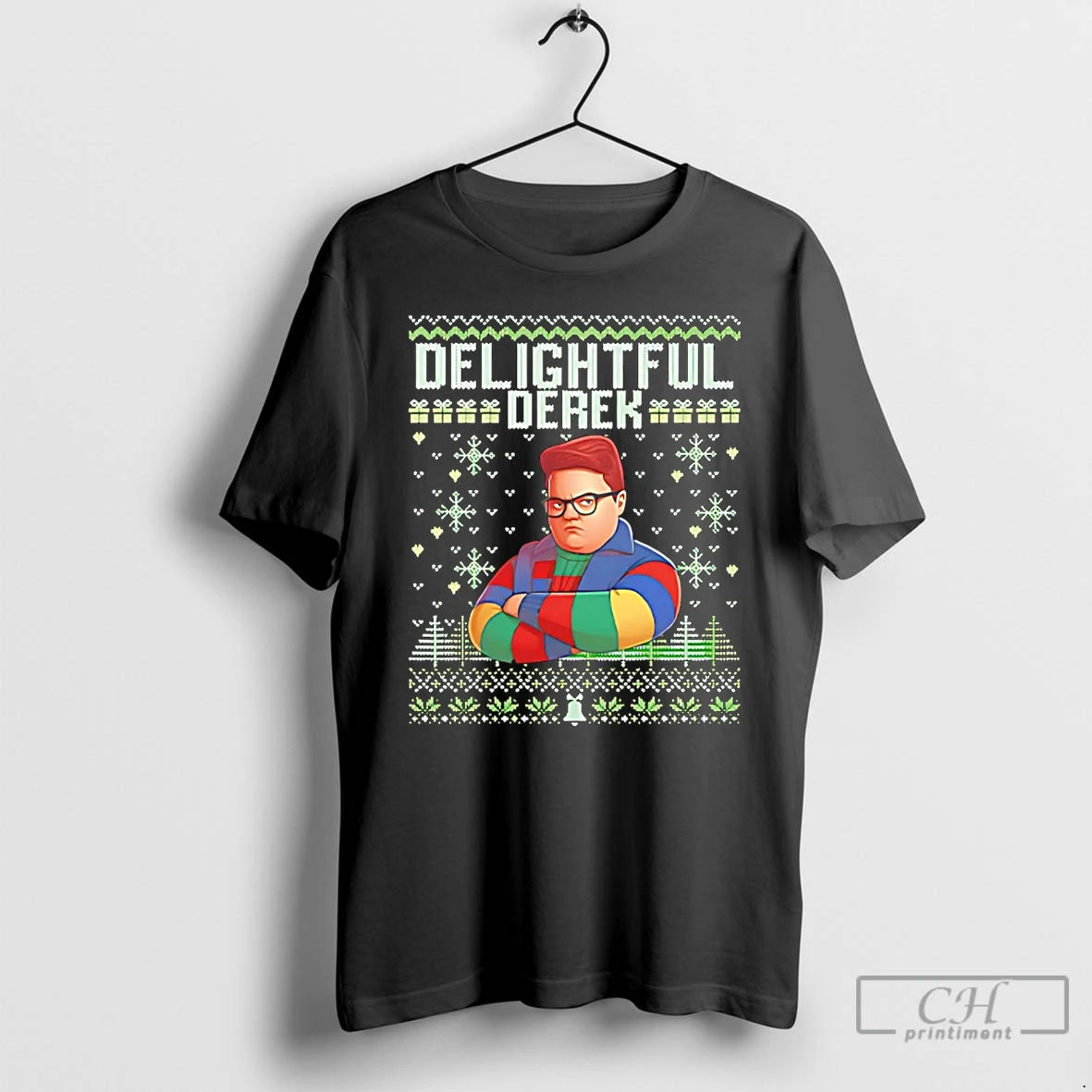 Classic Delightful Derek Christmas Ugly