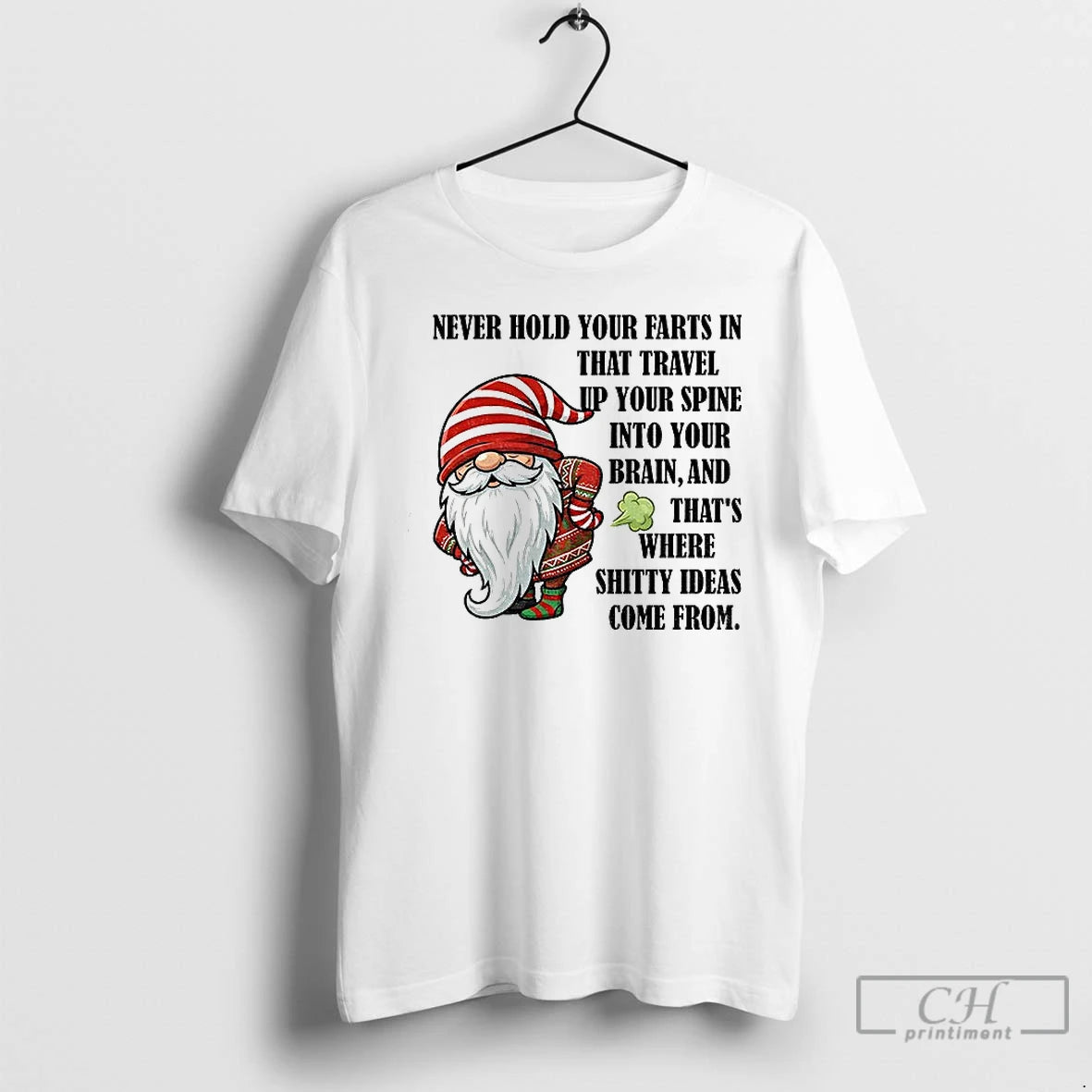 Classic Gnome Never Hold Your Farts In That Travel Up Your Spine Into Your Brain