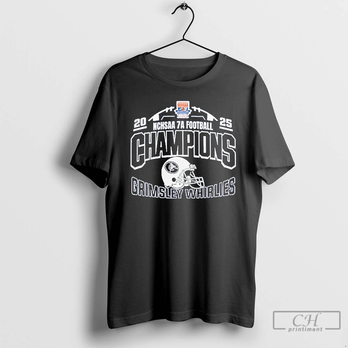Classic Grimsley Whirlies 7a State Champions 2025 Logo