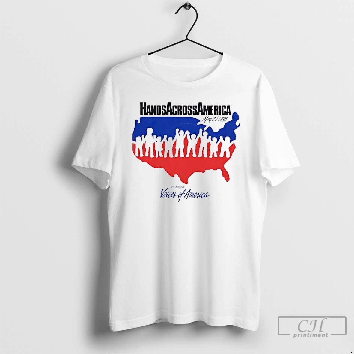 Classic Hands Across America May 25 1986 Sung By The Voices Of America T Shirts