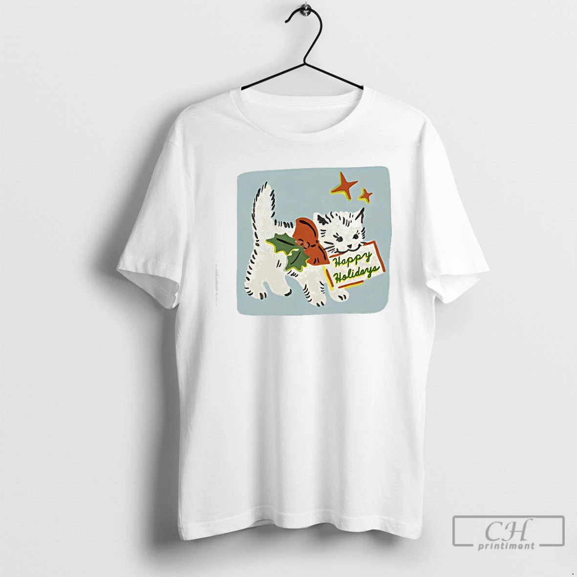 Classic Happy Holidays Cat Yarrow Goods