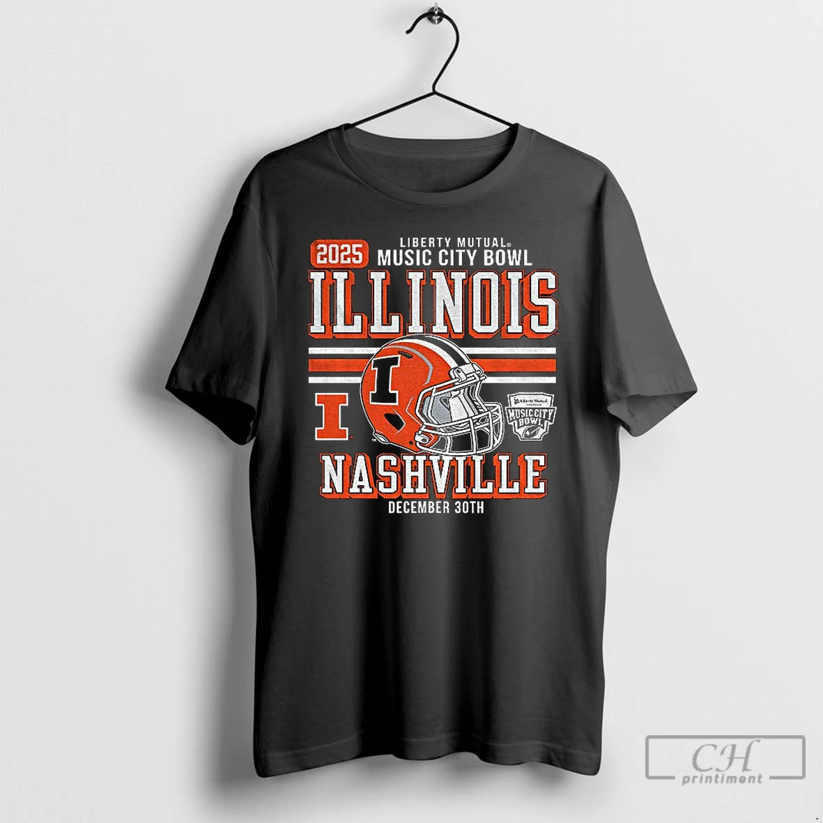 Classic Illinois Fighting Illini Football Liberty Mutual Music City Bowl 2025 December 30th T Shirts