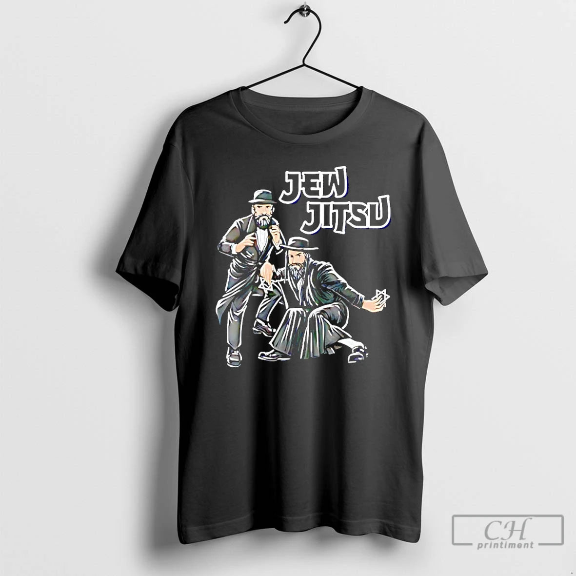 Classic Jew Jitsu Rabbi Horah Dance Graphic