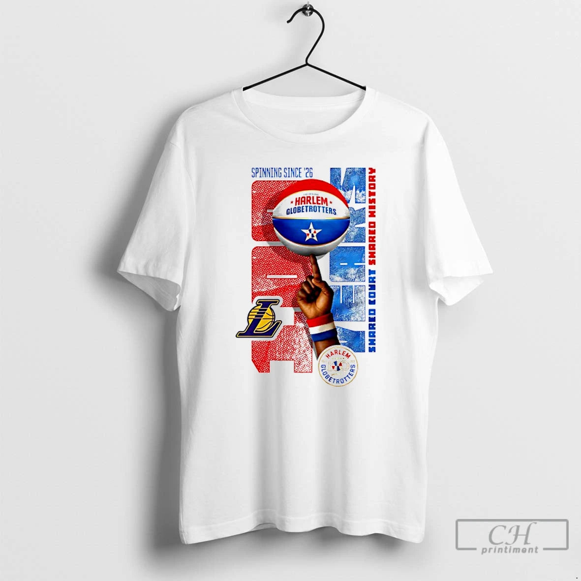 Classic Los Angeles Lakers X Harlem Globetrotters Spinning Since 26