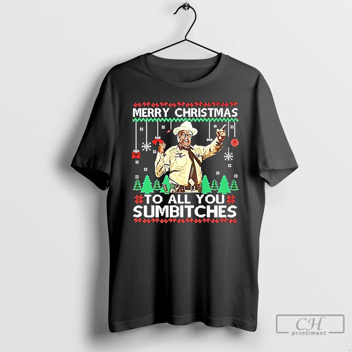 Classic Merry Christmas To All You Sumbitches Jackie Gleason As Sheriff Buford T Justice