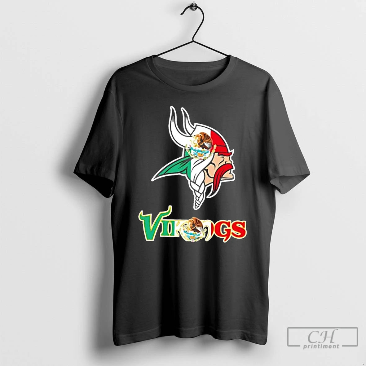 Classic Minnesota Vikings Football X Mexican Flag