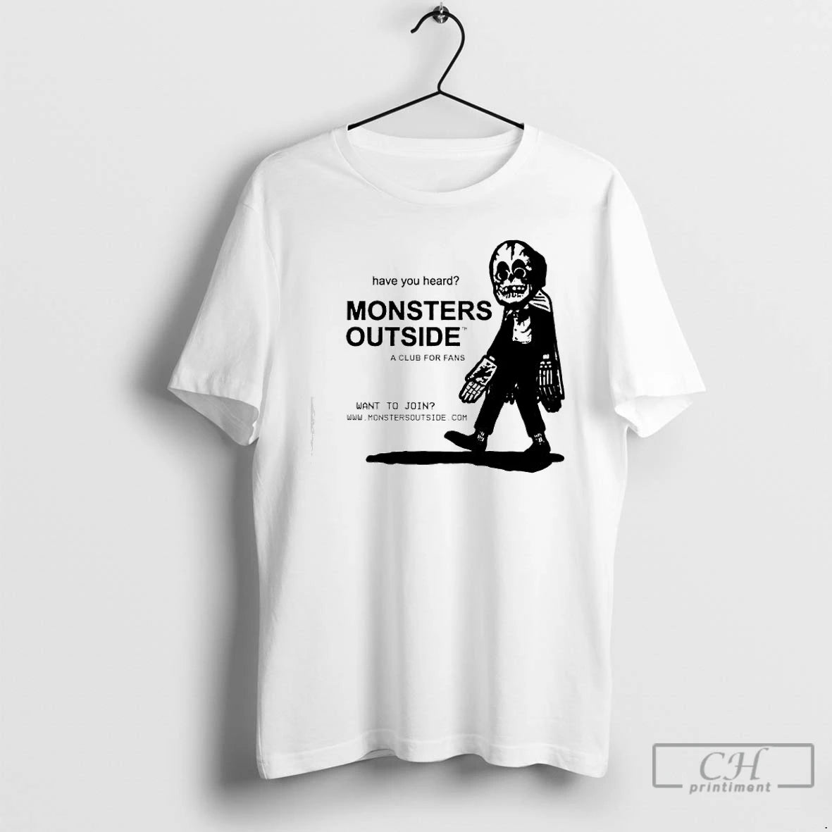 Classic Monsters Outside A Club For Fans Want To Join