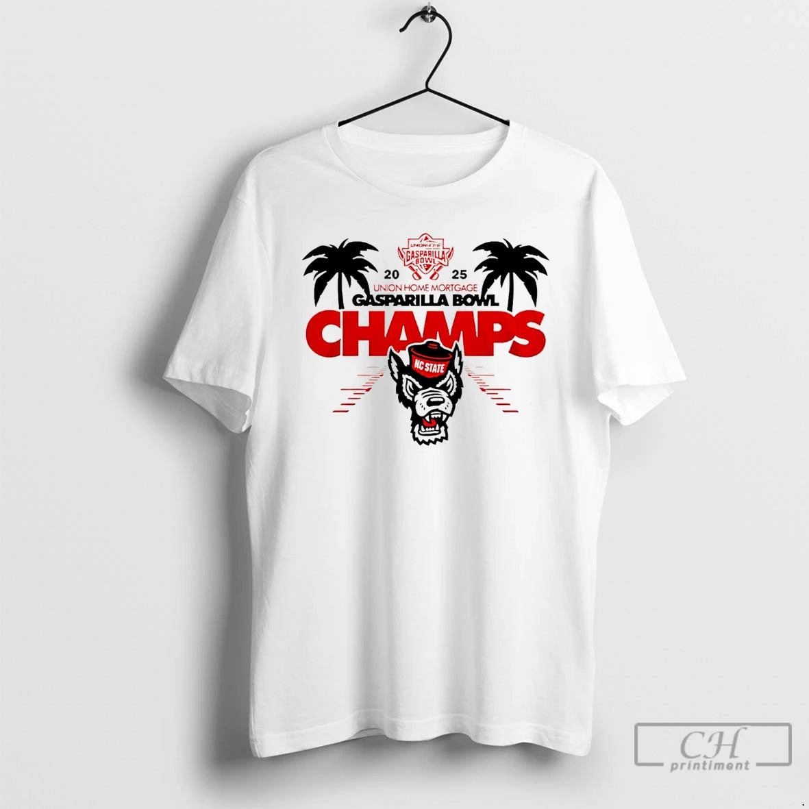 Classic Nc State Wolfpack Union Home Mortgage Gasparilla Bowl Champions 2025 Logo T Shirts Sweater