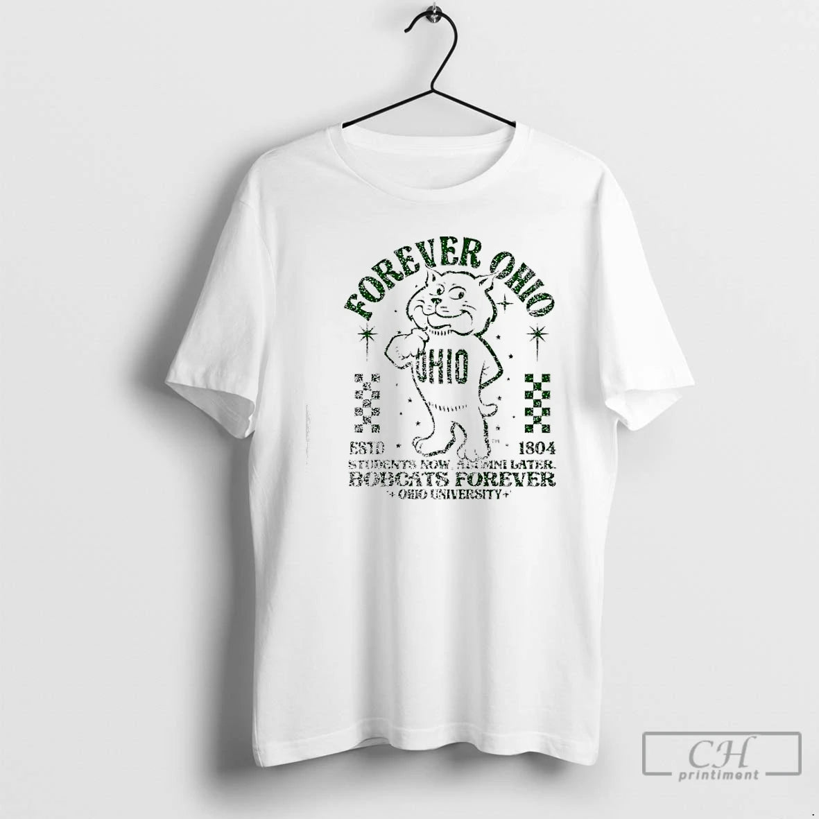 Classic Ohio Bobcats Rufus Forever Ohio Estd 1804 Students Now Amimni Later Bobcats Forever