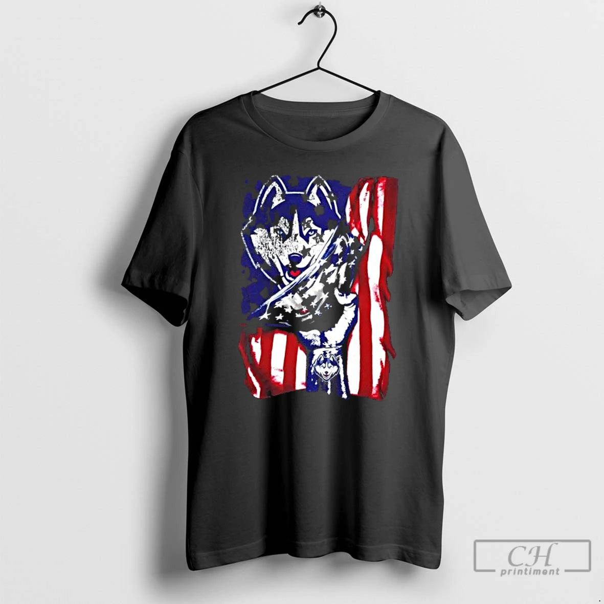 Classic Revealing The Glory Connecticut Huskies X Usa Flag
