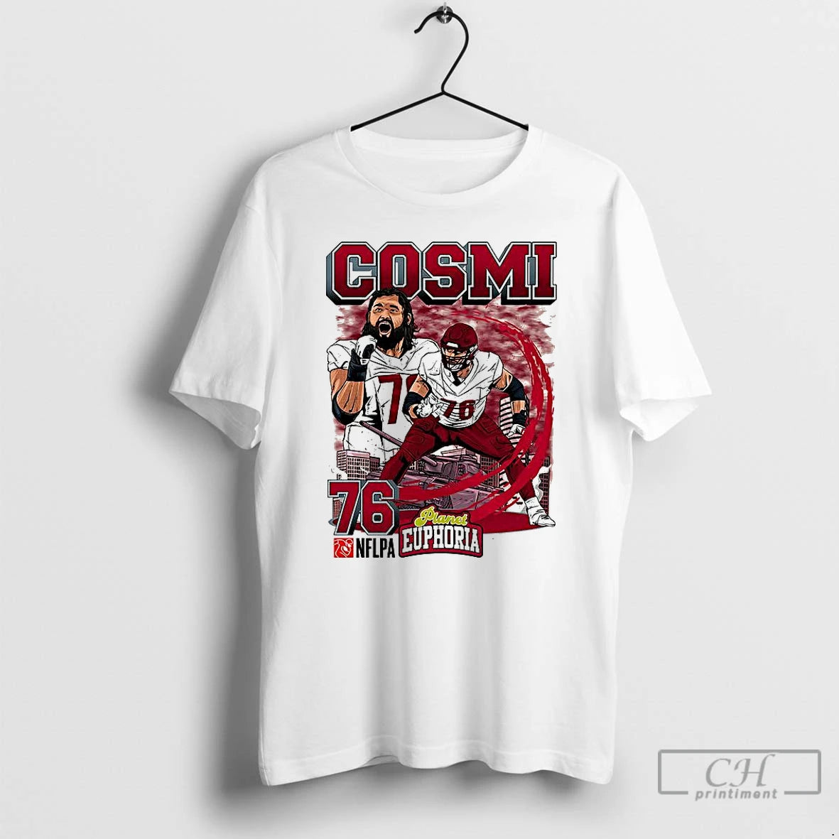 Classic Sam Cosmi Washington Commanders Football Tank Player Number 76 Cartoon