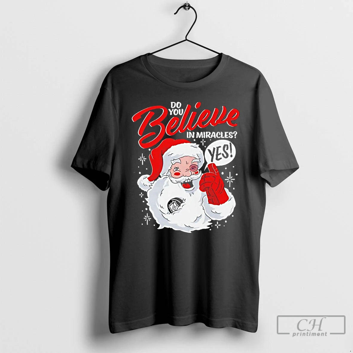 Classic Santa Claus Do You Believe In Miracles Yes Christmas