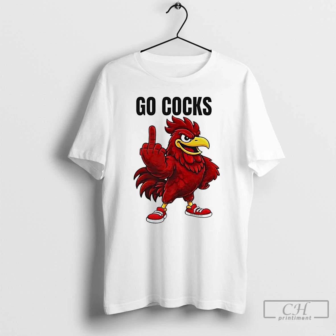 Classic South Carolina Gamecock Middle Finger Go Cocks Mascot