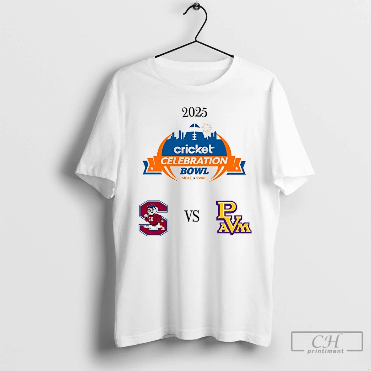 Classic South Carolina State Bulldogs Vs Prairie View Am Panthers 2025 Celebration Bowl T Shirts