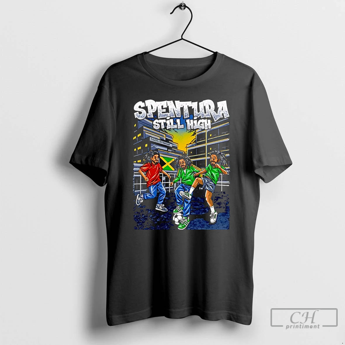 Classic Spentura Still High Soccer Jamaica Flag Christmas