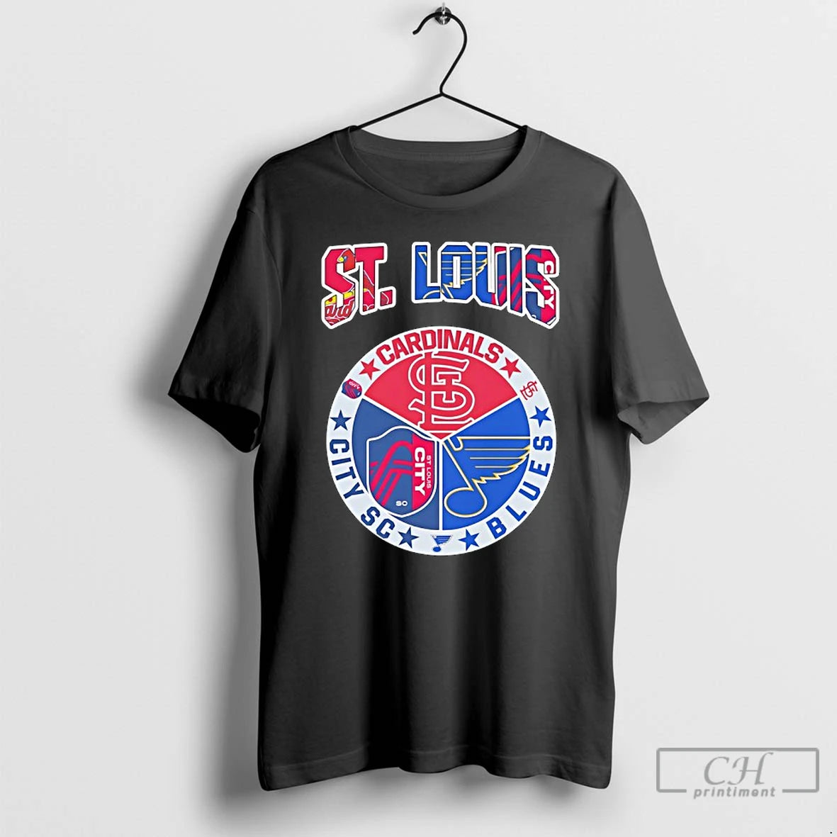 Classic St Louis In Top Cardinals St Louis Blues St Louis City Sc T Shirts