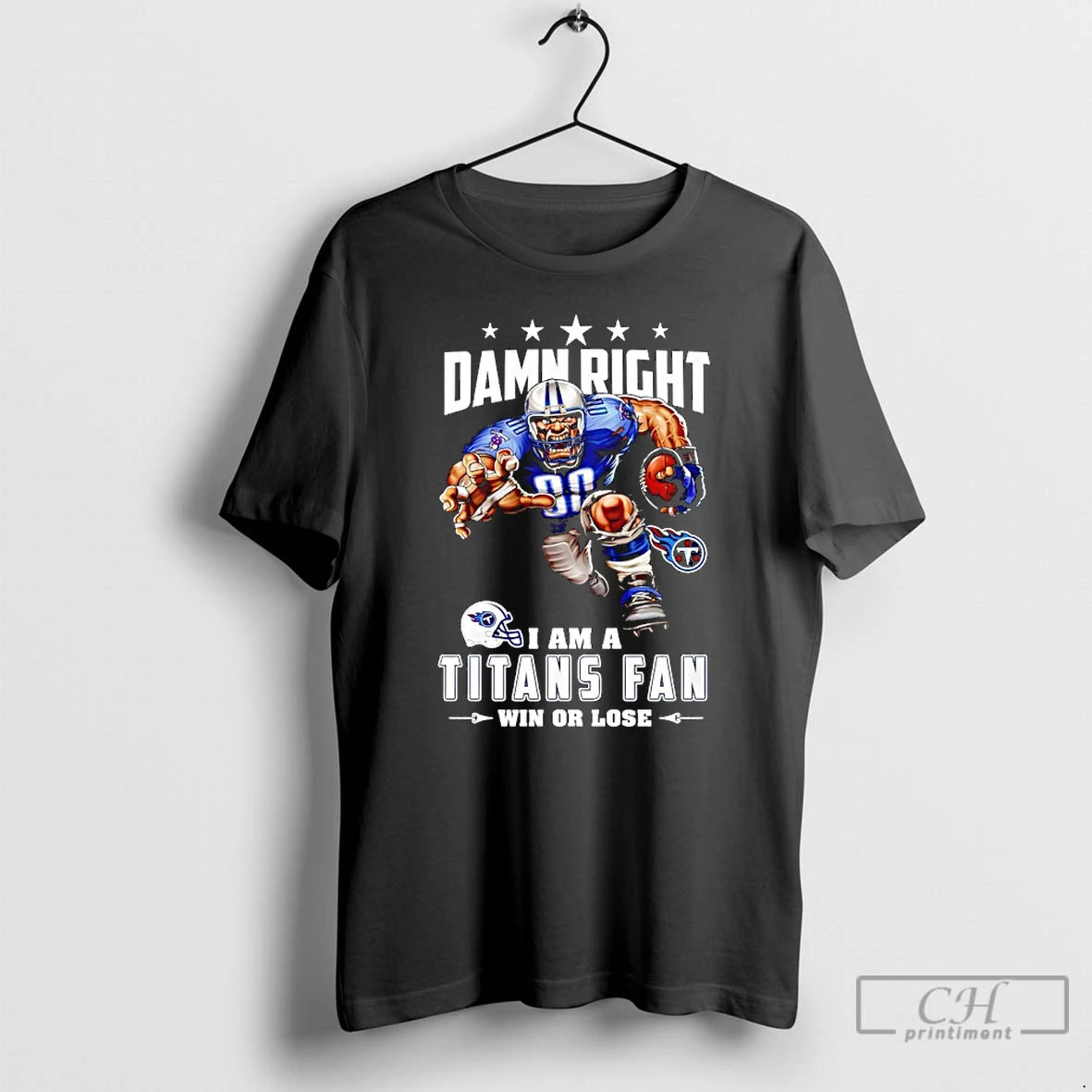 Classic Tennessee Titans Mascot Damn Right I Am A Cowboys Fan Win Or Lose