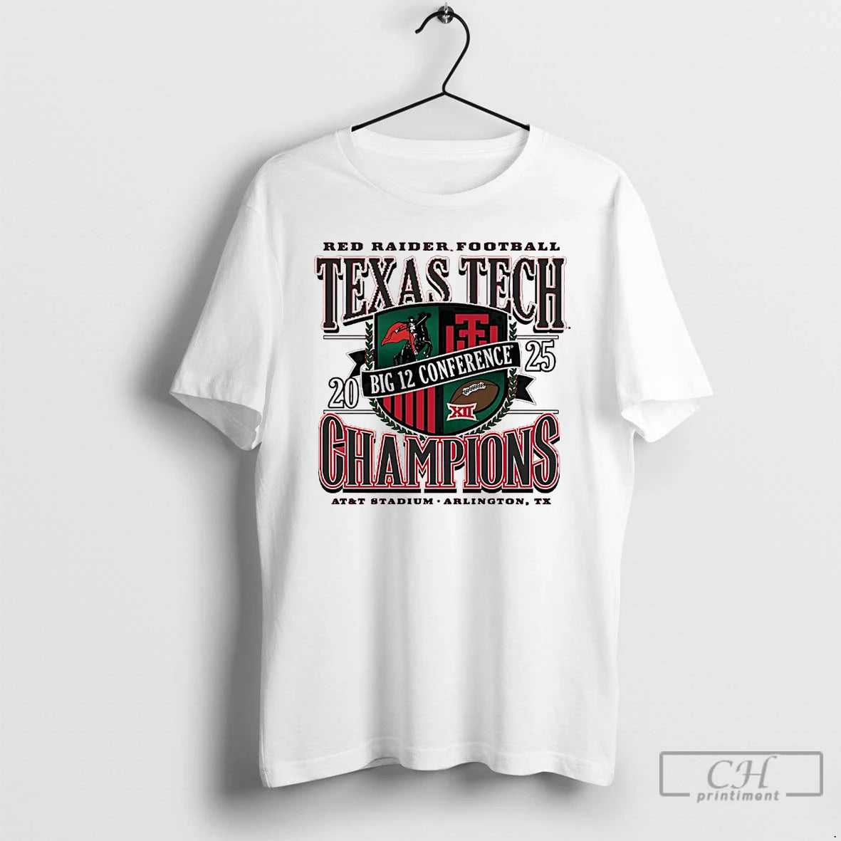 Classic Texas Tech Red Raiders 2025 Big 12 Conference Champions Att Stadium T Shirts Sweater