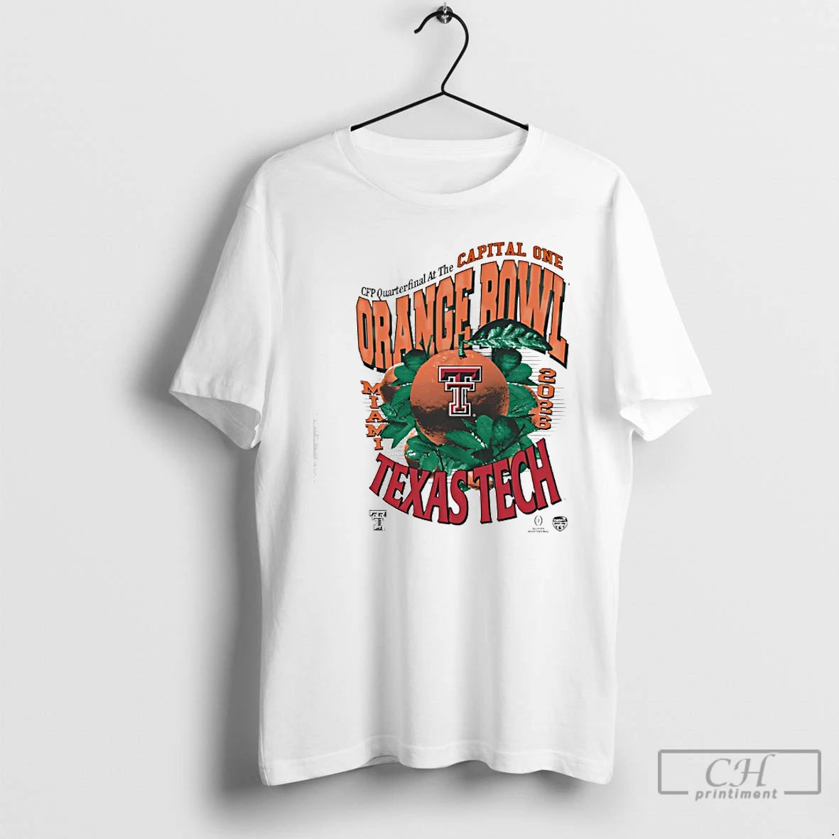 Classic Texas Tech Red Raiders Orange Bowl Game College Football Playoff Miami 2026 T Shirts