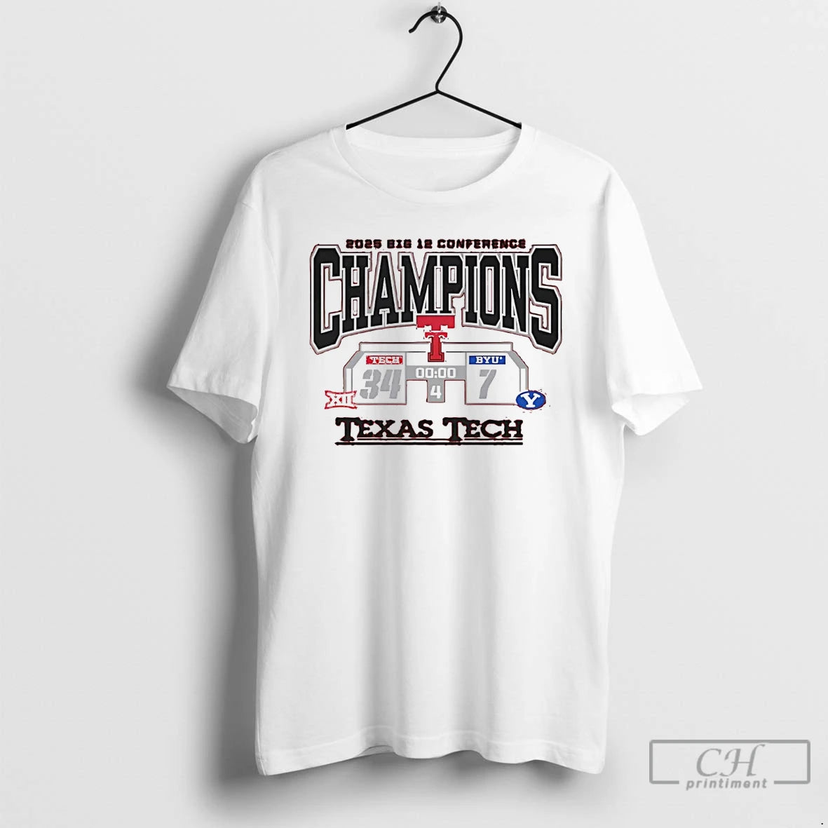 Classic Texas Tech Red Raiders Vs Byu Cougars Big 12 Conference Champions Score 2025 Christmas