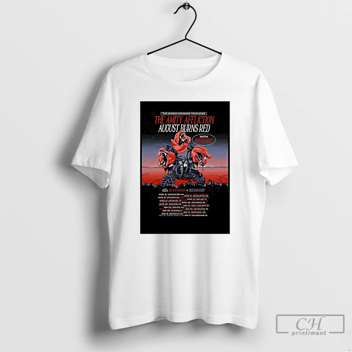 Classic The Amity Affliction And August Burns Red North America Tour 2026 T Shirts Sweater