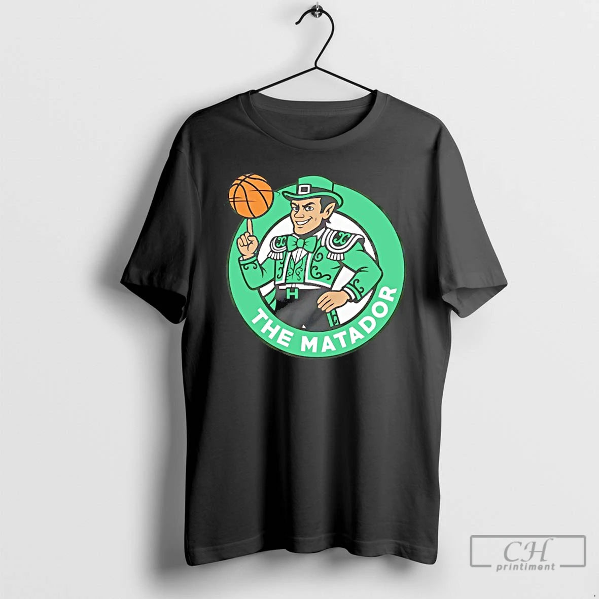 Classic The Matador Boston Celtics Basketball Parody Logo