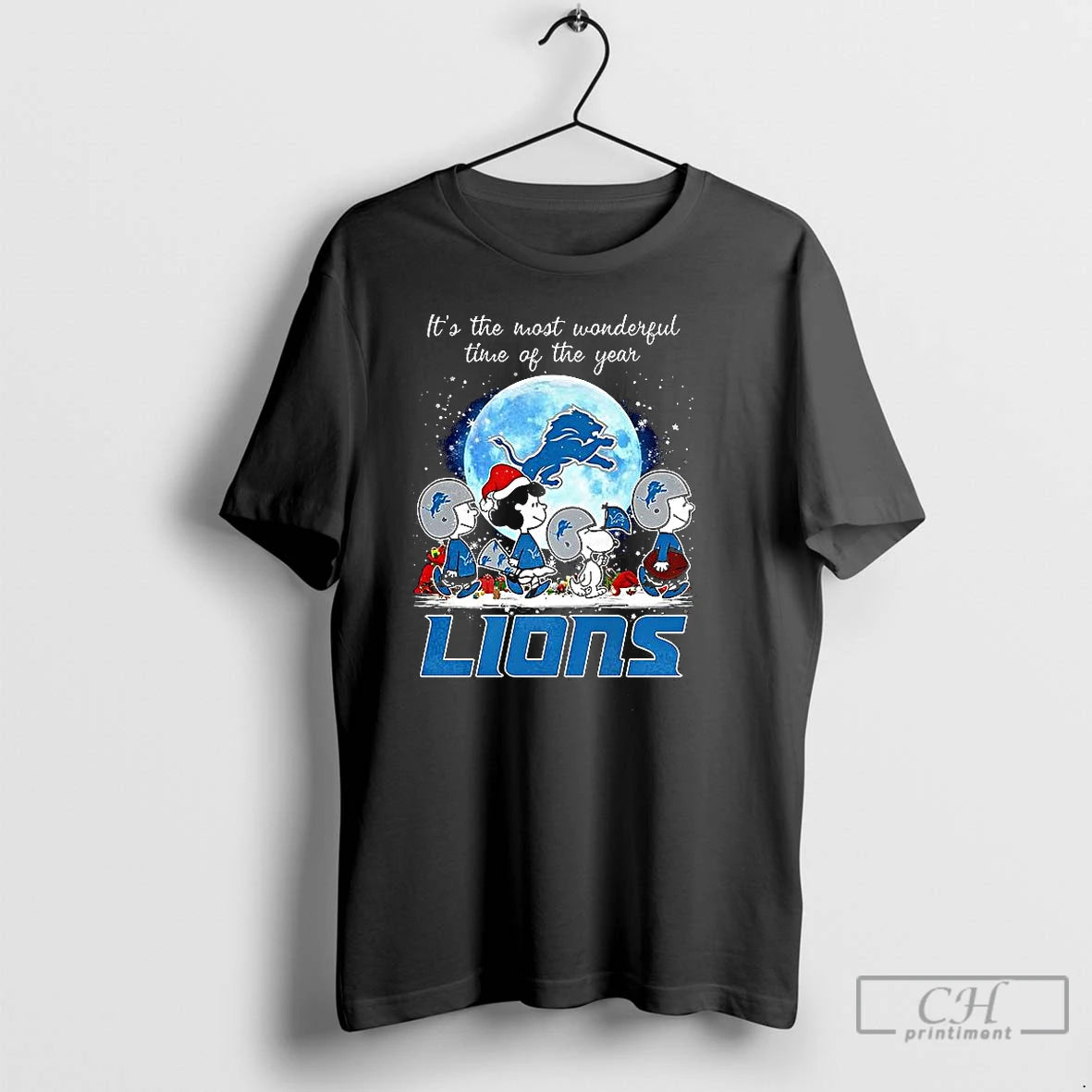 Classic The Peanuts Detroit Lions Its The Most Wonderful Time Of The Year Merry Christmas