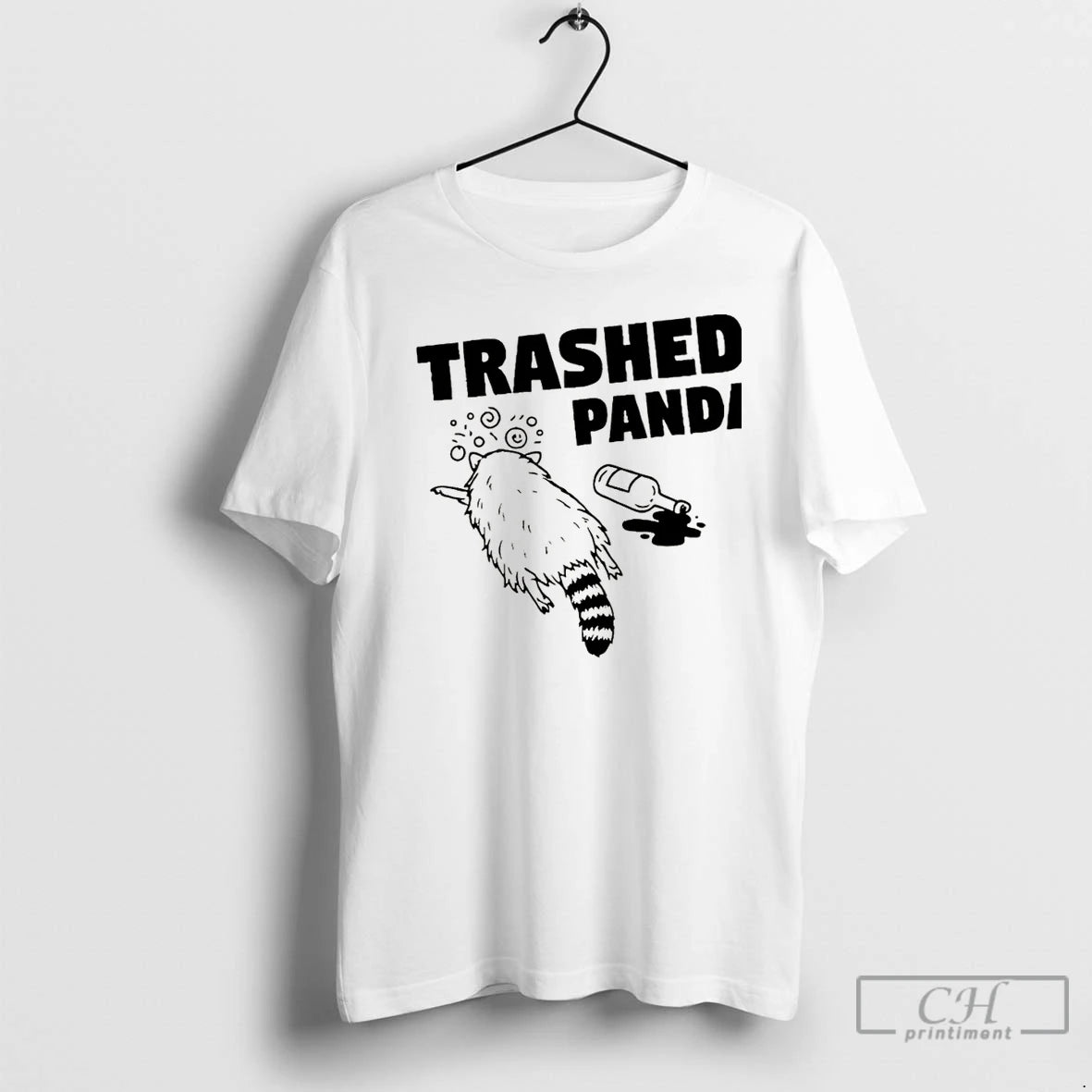 Classic Trashed Panda Drunk Raccoon Christmas