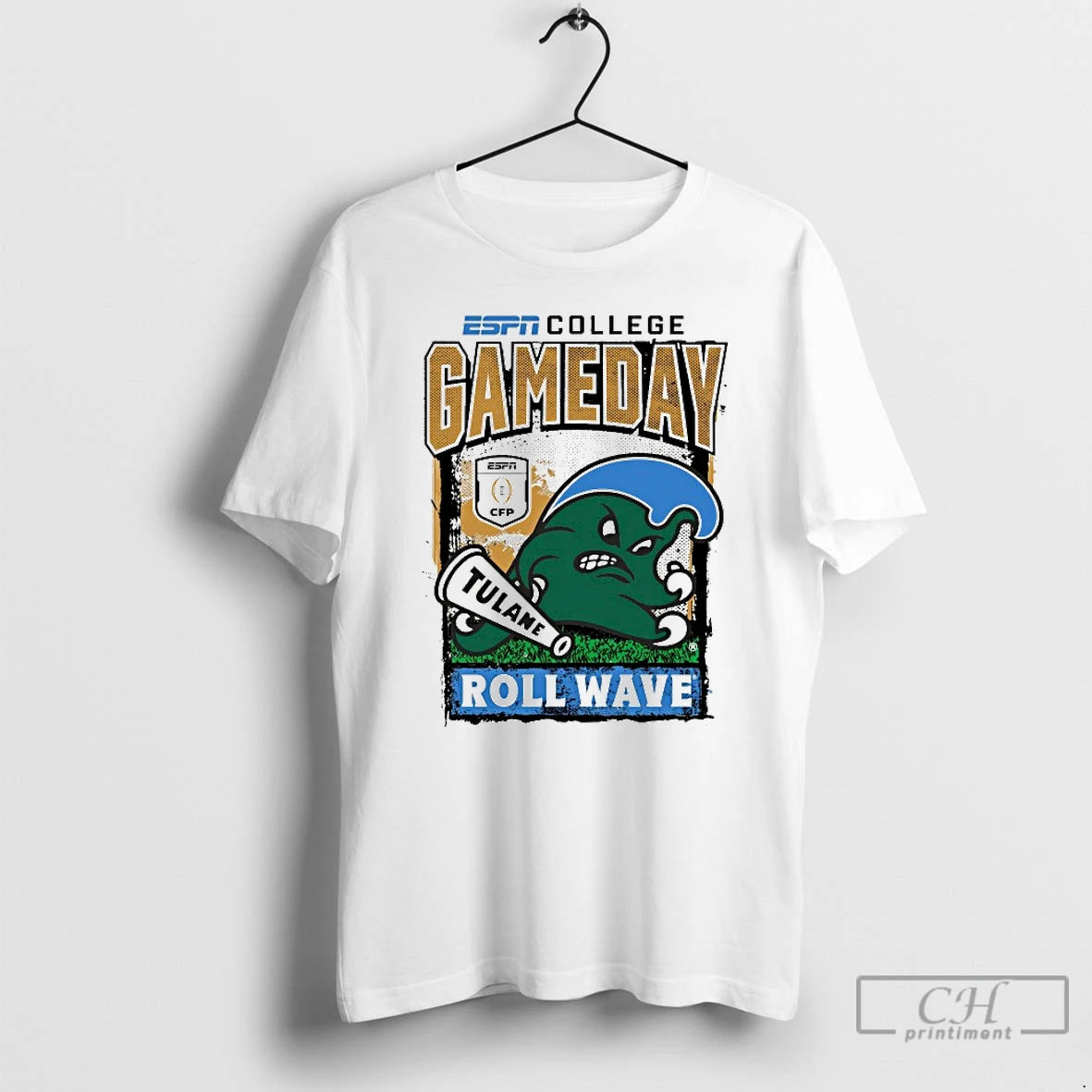 Classic Tulane Green Wave Cfp 25 2026 Roll Wave Gameday Mascot