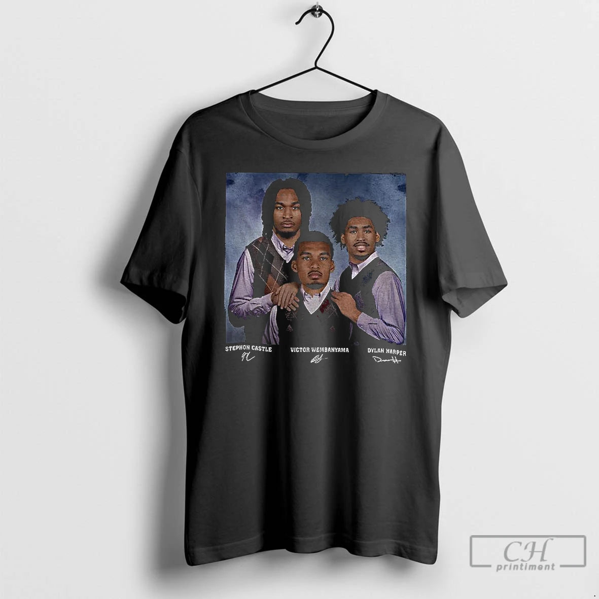 Classic Victor Wembanyama Dylan Harper Stephon Castle Basketball San Antonio Step Bros T Shirts Sweater