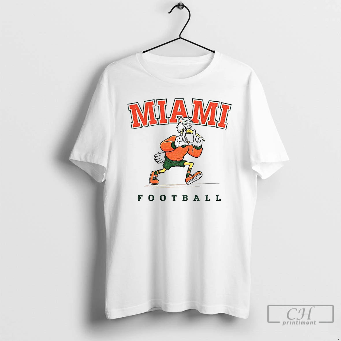 Classic Vintage Miami Canes Football Mascot