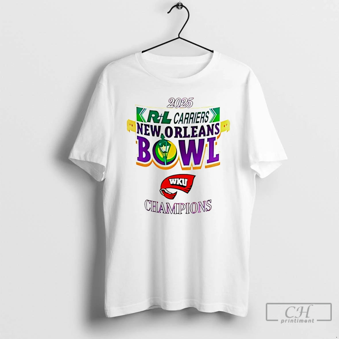 Classic Western Kentucky 2025 New Orleans Bowl Champions Logo