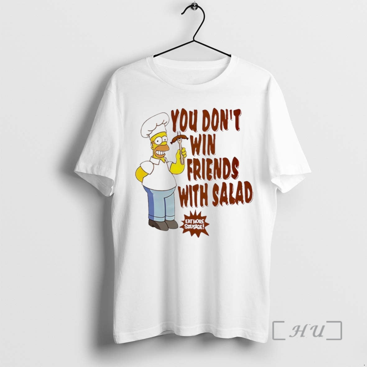 New Homer Simpsons You Dont Win Friends With Salad Circle