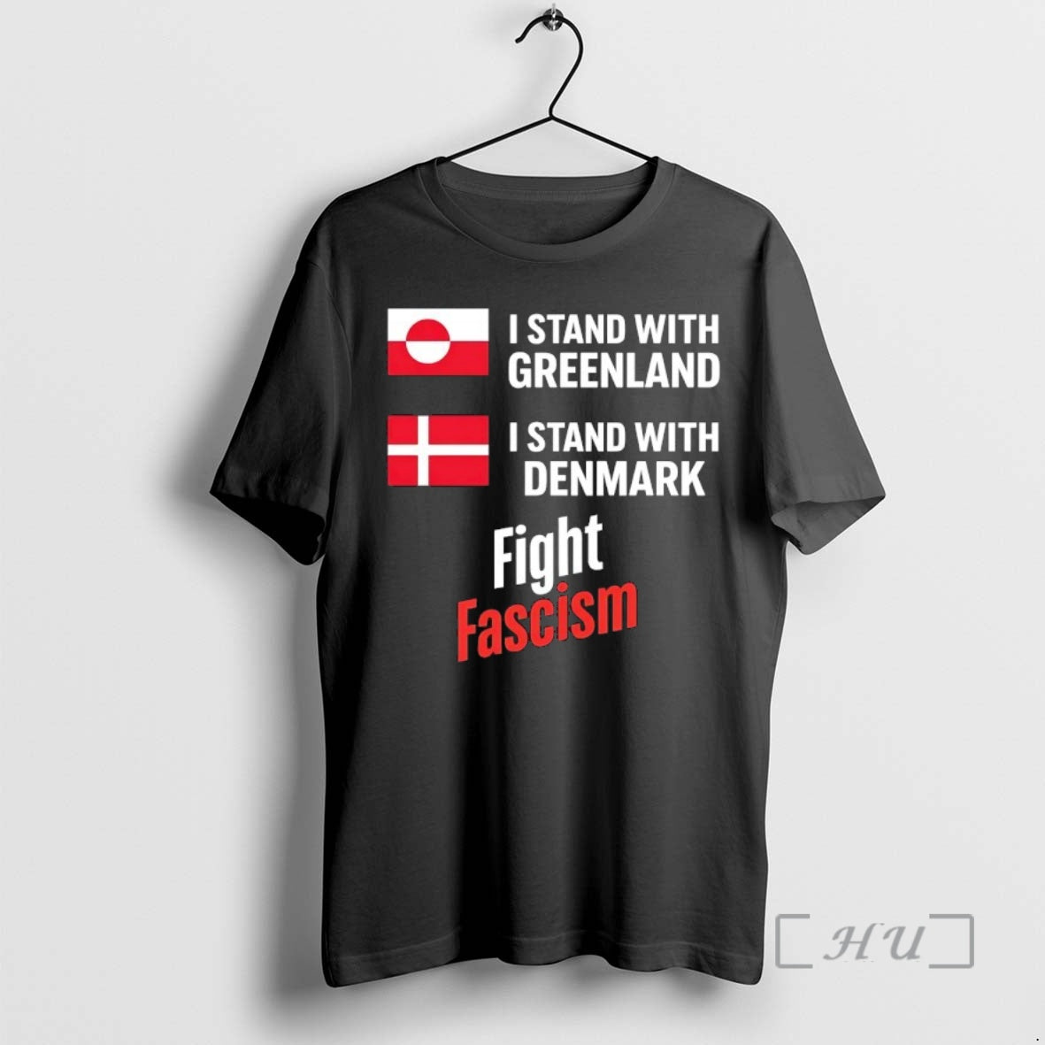 New I Stand With Greenland Istand With Denmark Fight Fascism