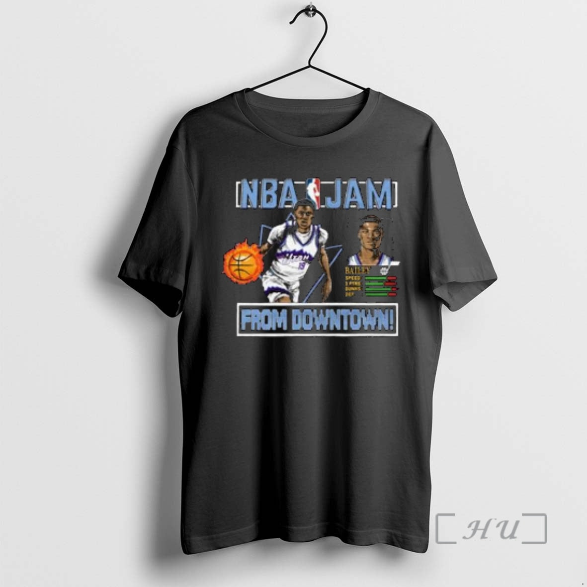 New Jazz Ace Bailey Nba Jam From Downtown Circle Black