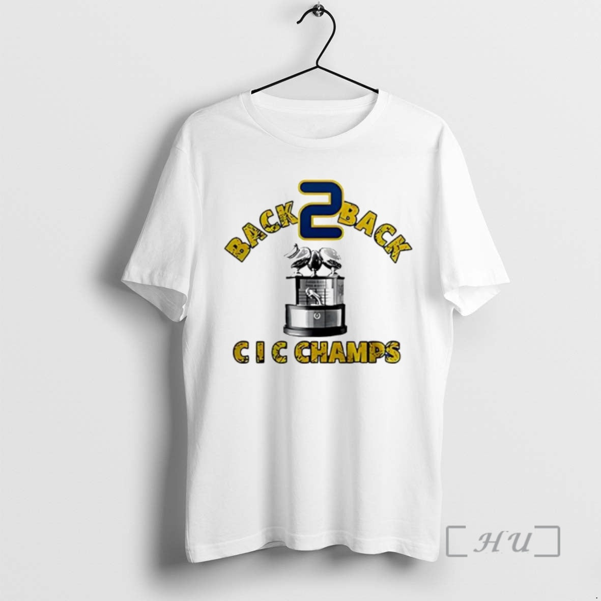 New Navy Midshipmen Back 2 Back Cic Trophy Champions 2025 Trophy Ornaments Premium T Shirts