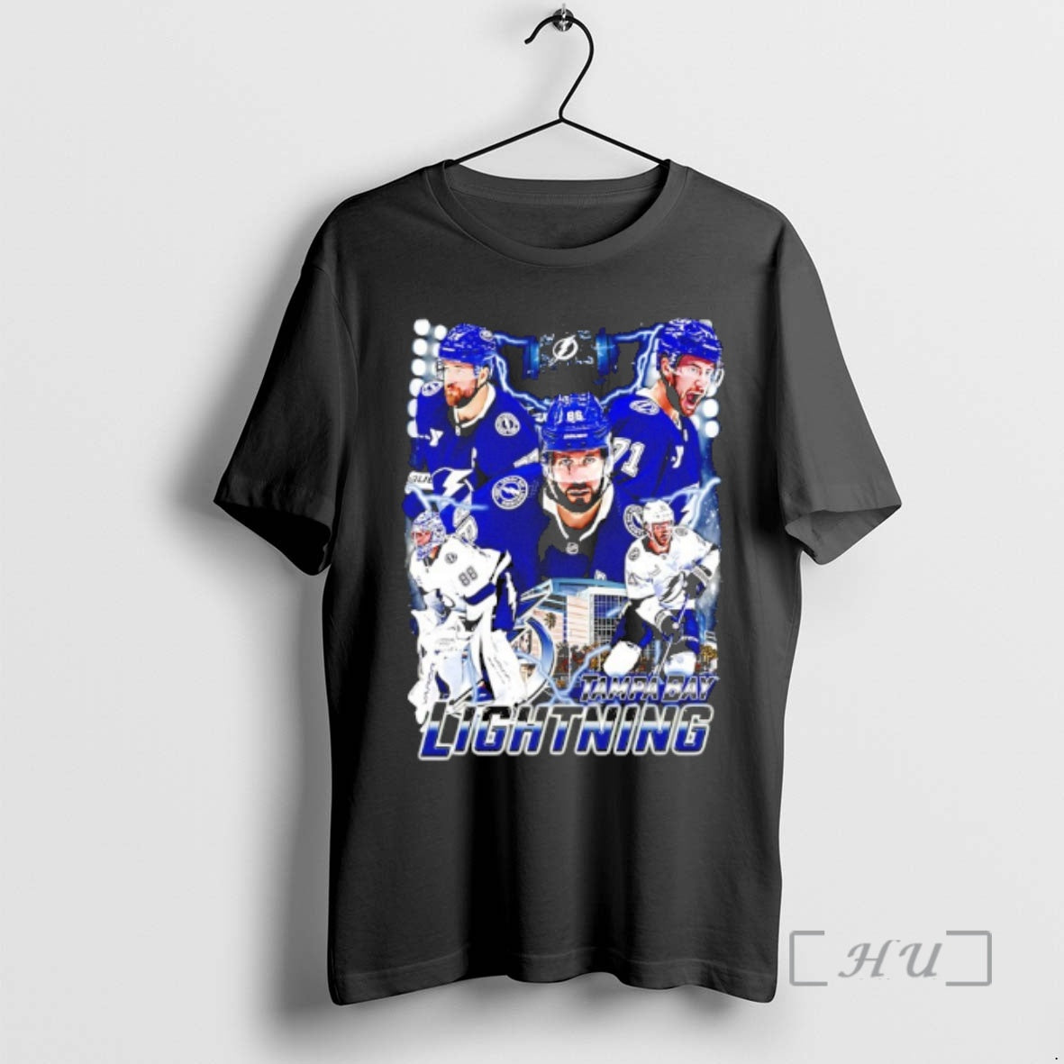 New Tampa Bay Lightning Player Collage Graphic Vintage