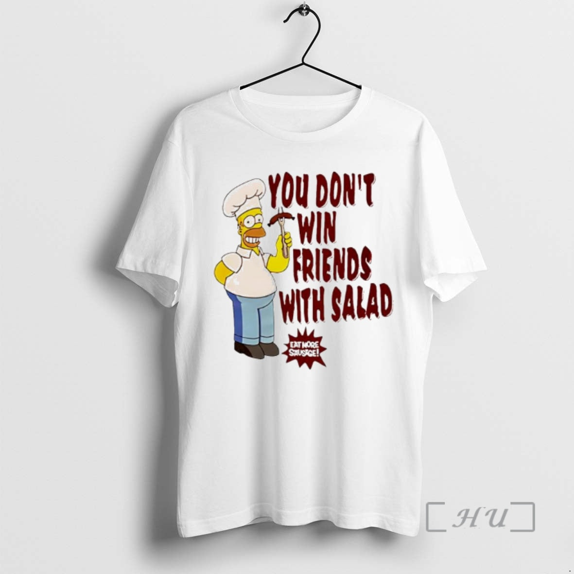 New The Simpsons Homer You Dont Win Friends With Salad Ornaments Premium T Shirts Sweater