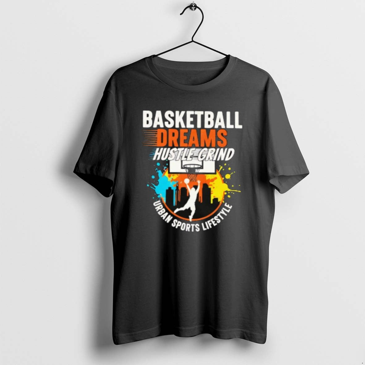 Official Basketball Dreams Hustle Grind Urban Sports Lifestyle Graphic