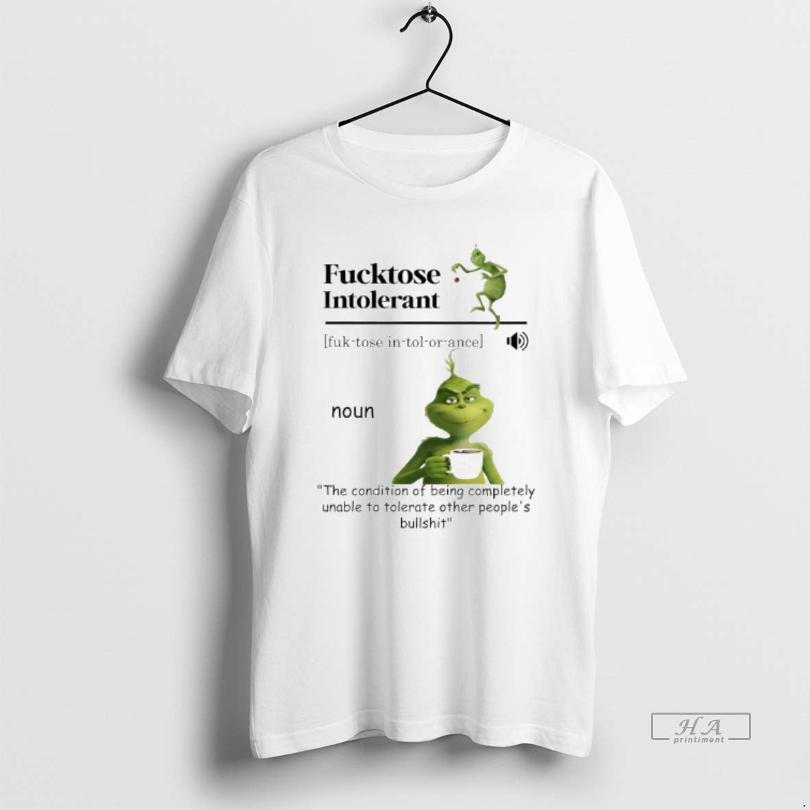 Official Grinch Fucktose Intolerant Noun