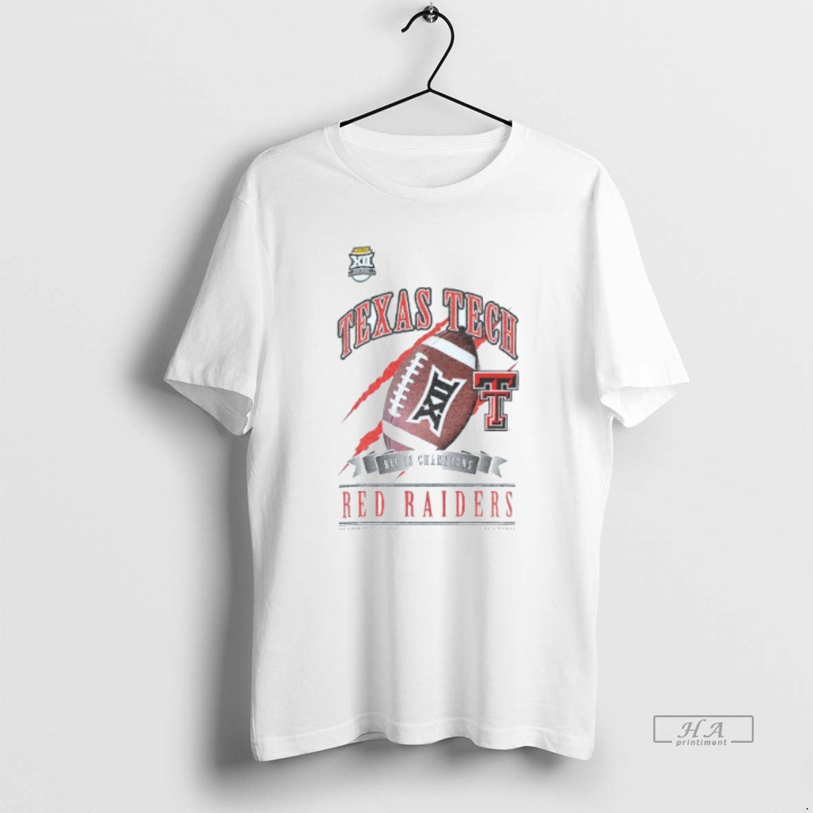 Official Texas Tech Red Raiders Football Big 12 Football Champions Mens White