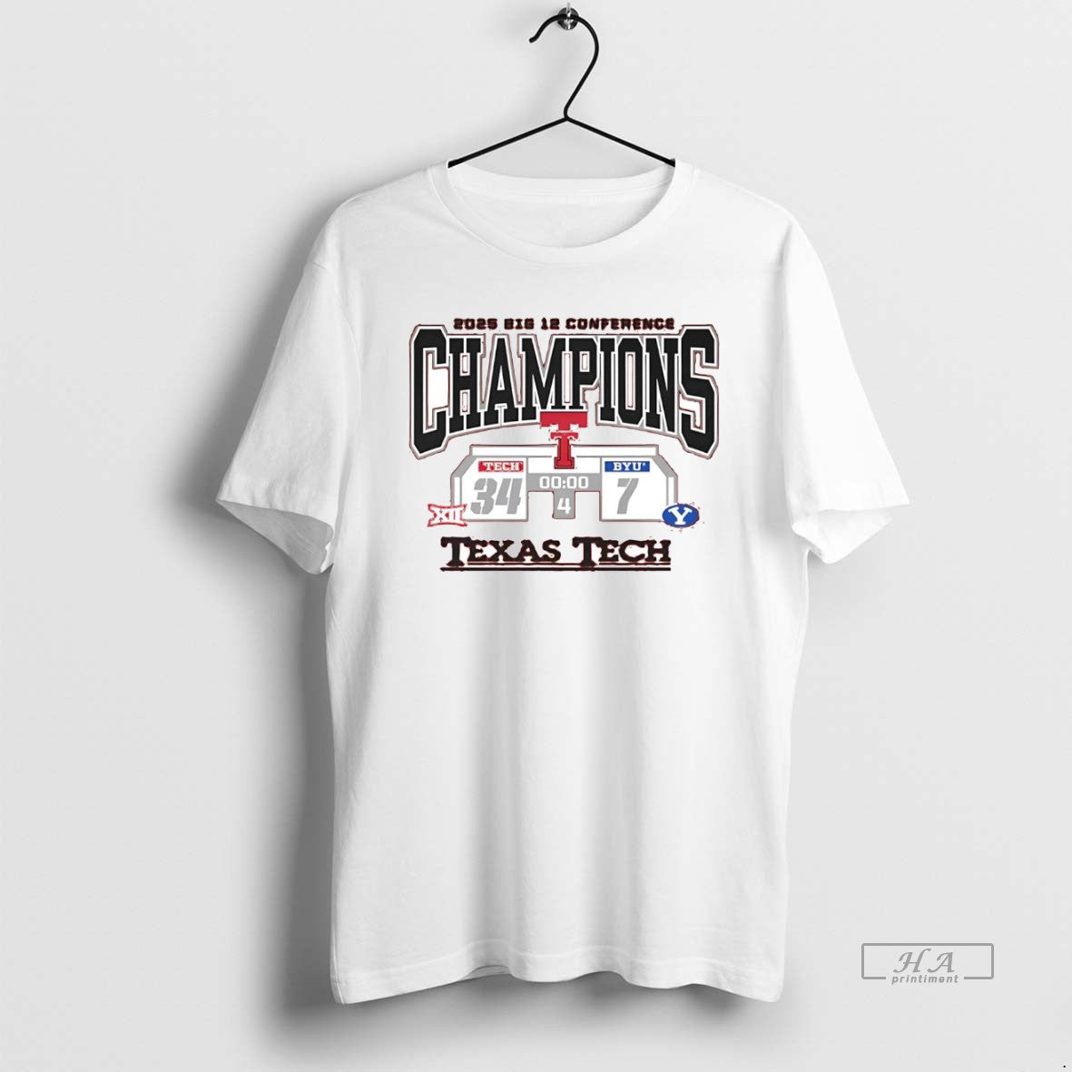 Official Texas Tech Red Raiders Vs Byu Cougars Big 12 Conference Champions Score 2025