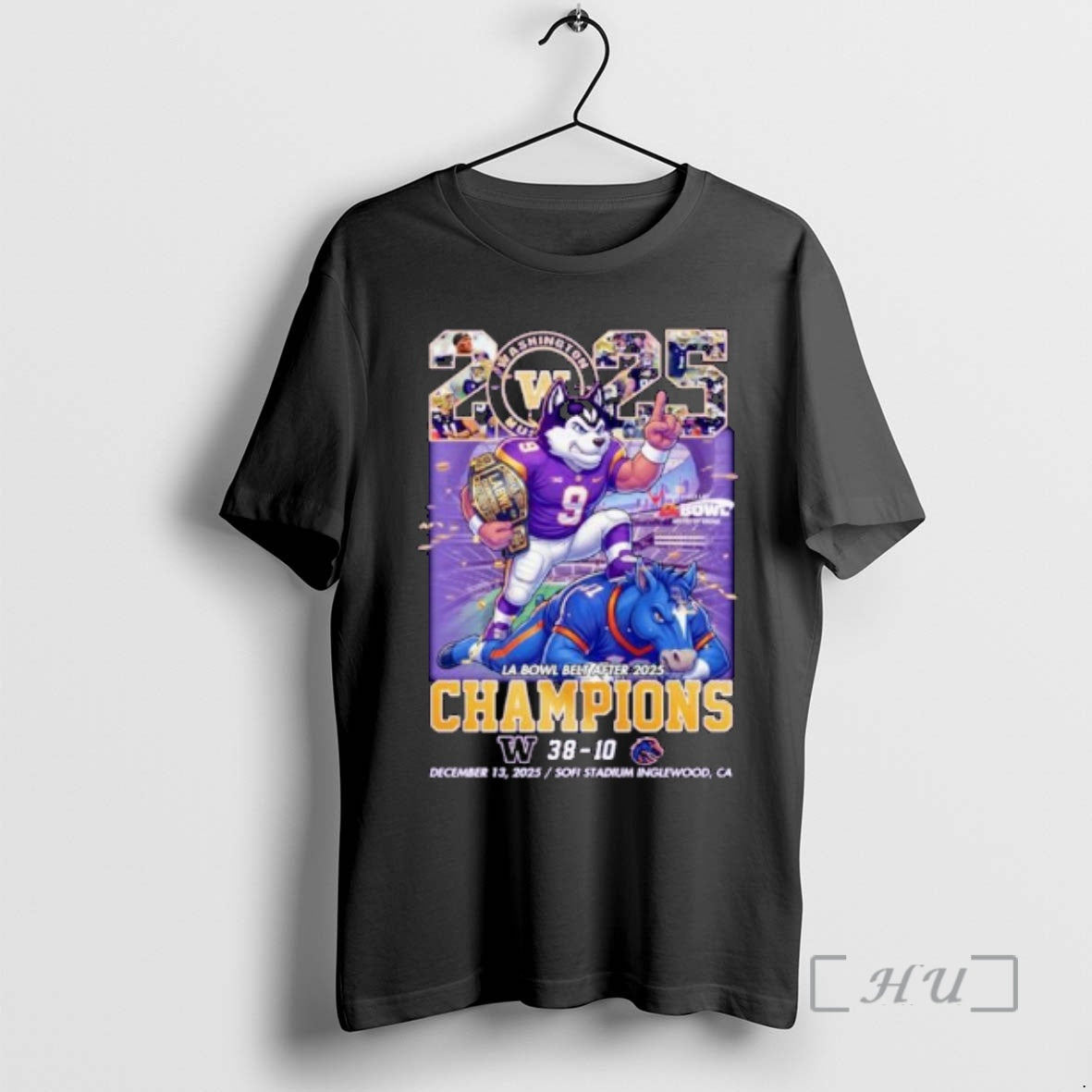 Officials 2025 La Bowl Belt After Champions Washington 38 Boise State 10 Ornaments Premium
