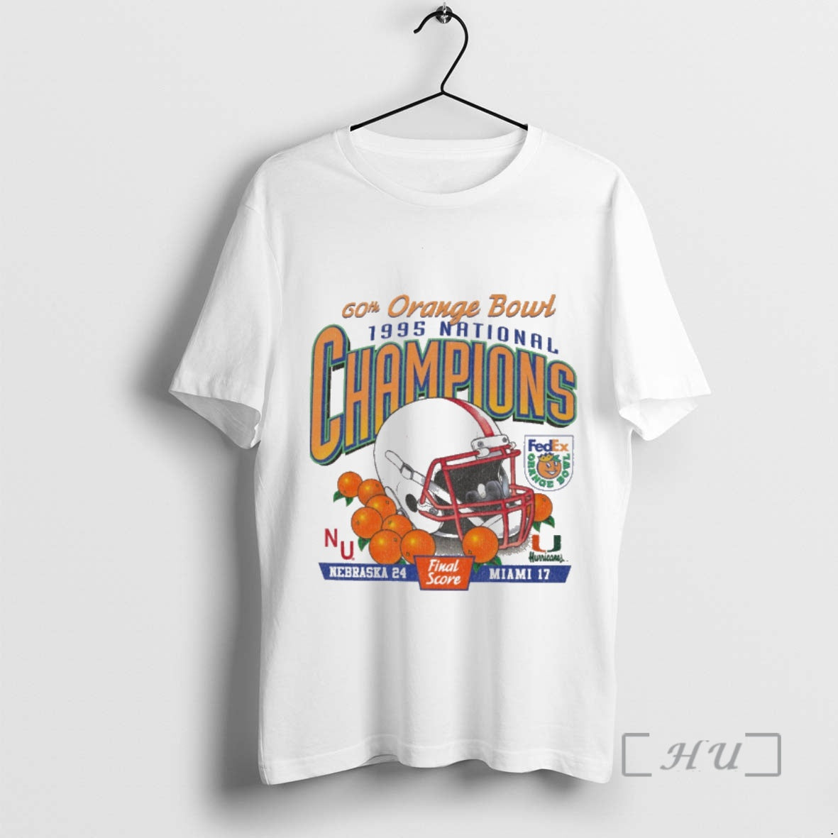 Officials 60th Orange Bowl 1995 National Champions Nebraska Vs Miami Final Score 24 17 Premium
